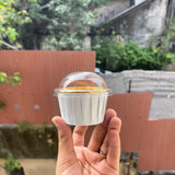 Metallic ready to bake cupcake liner with Lid (50pc)