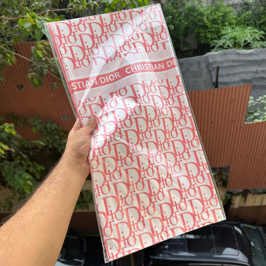 Printed Bouquet Wrapping Sheet (20 pcs) - Baby Pink