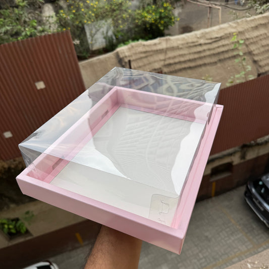 Cake and Flower Big Display Hamper Box Pink (5pc) #New