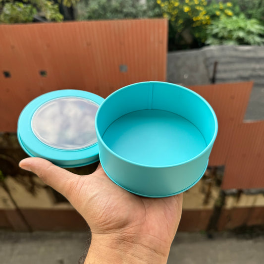 Blue Round Dream Tin With Window