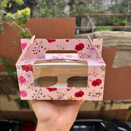 Floral 2 Cupcake Box (10 pc)