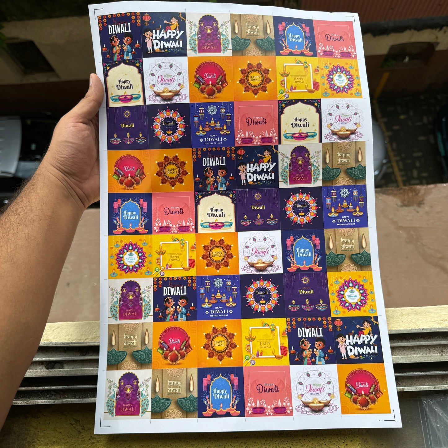 Diwali Sticker Sheet