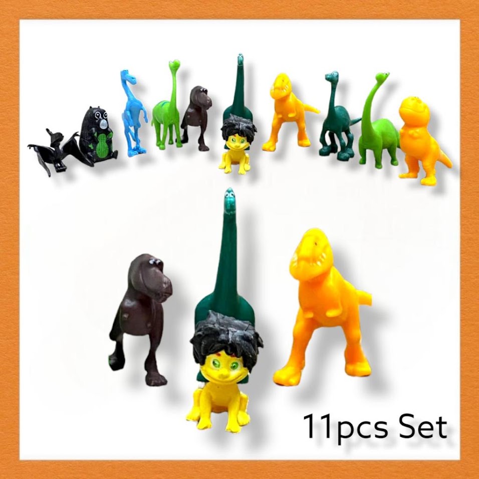 11 Pieces Dinosaur Family Theme Toys Cake Toppers Arife.Aesthetics