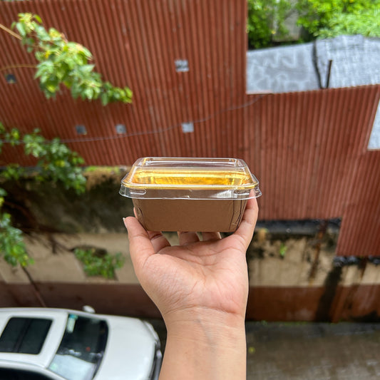 Christmas Mini Metallic Loaf Liner With Lid - Bake And Serve (10pc)