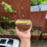 Christmas Mini Metallic Loaf Liner With Lid - Bake And Serve (10pc)