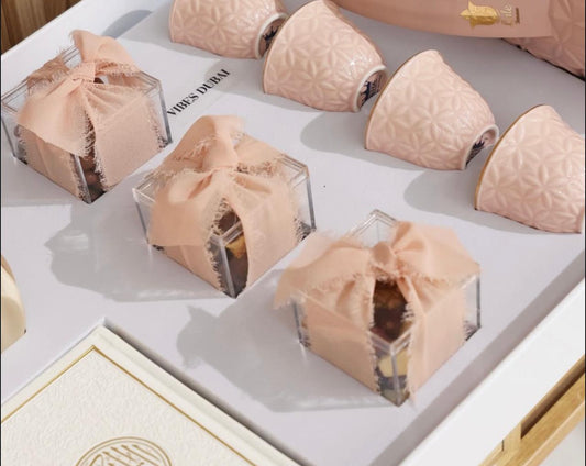 Baby Pink Chiffon Ruff Edge Ribbonh