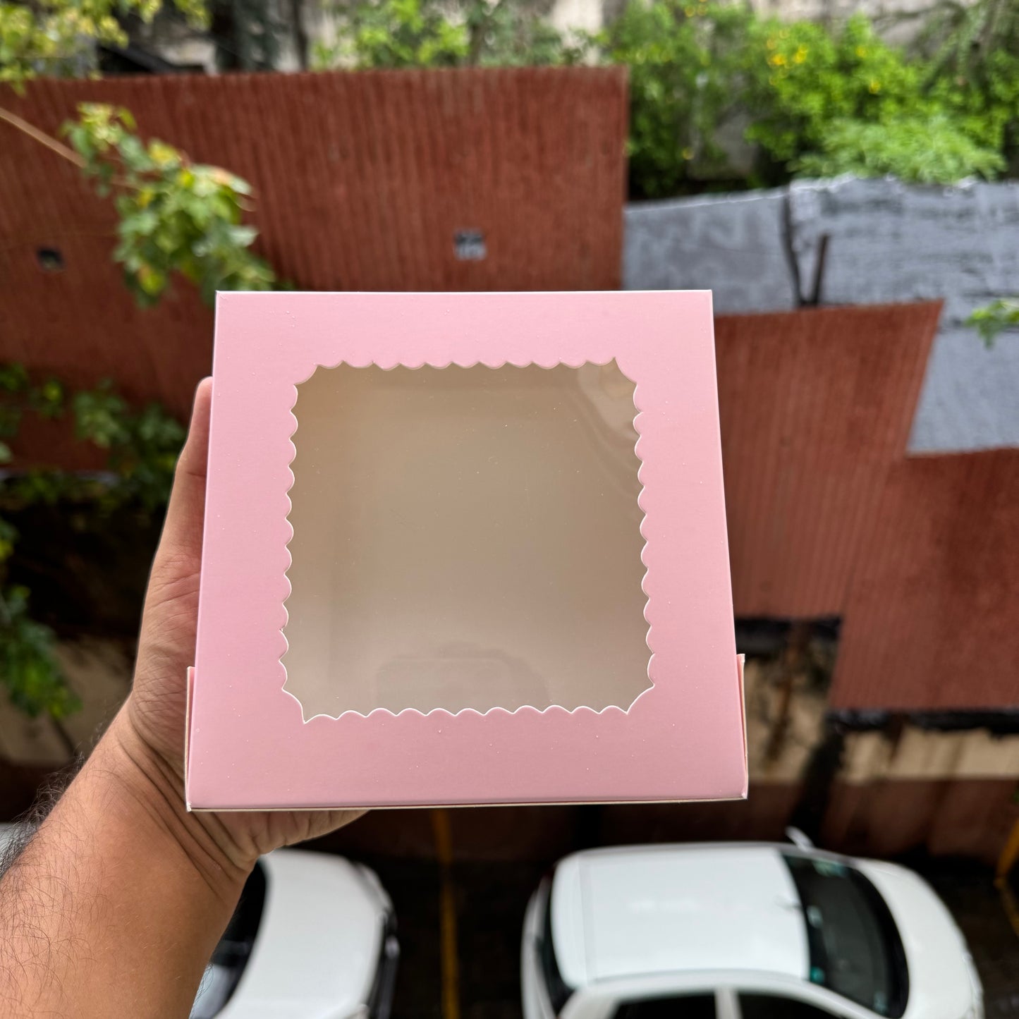 4 in 1 Brownie / Cookie Box Peach (10pcs)