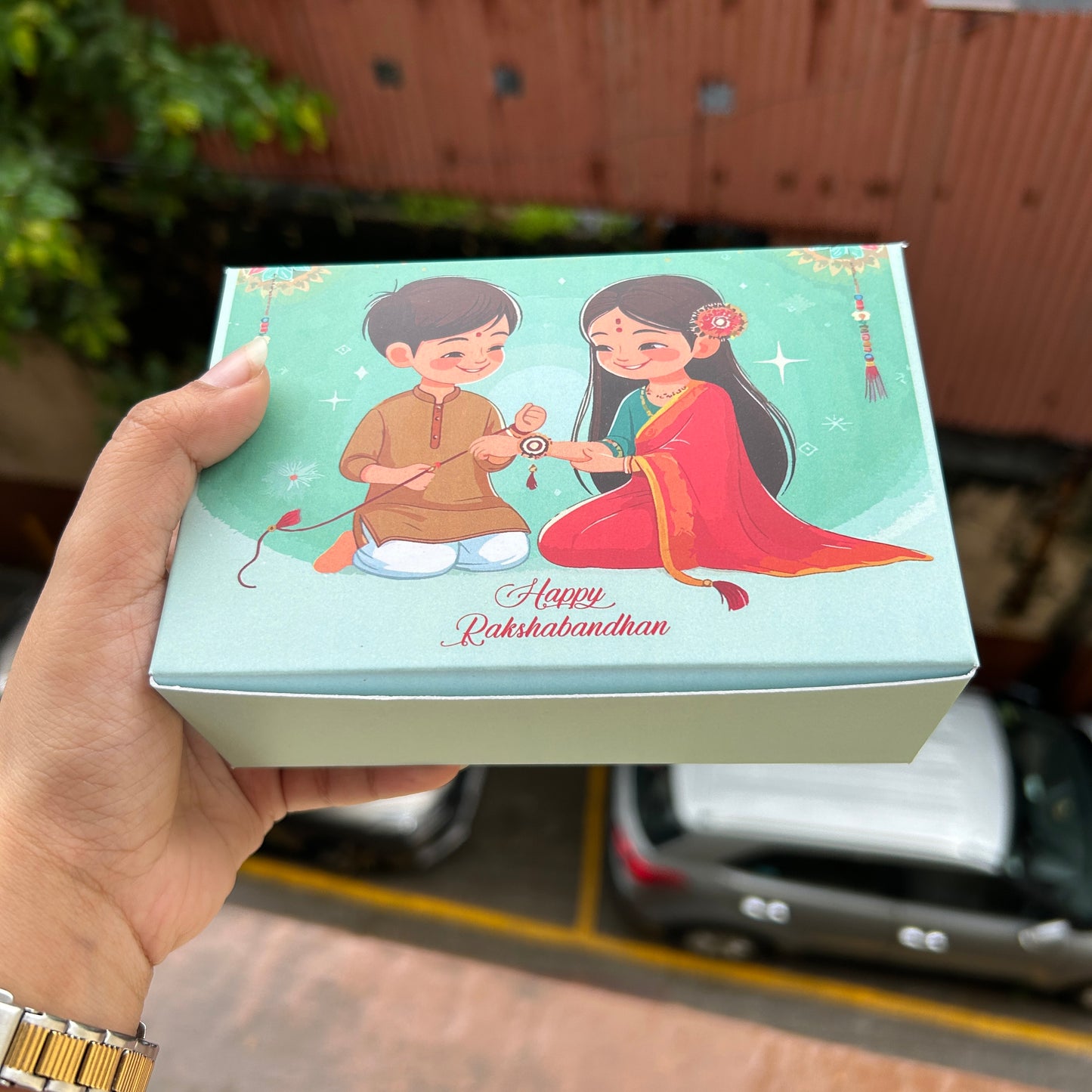 Rakhi Chocolate Box For 6 Cavity (10pc) with Cavity