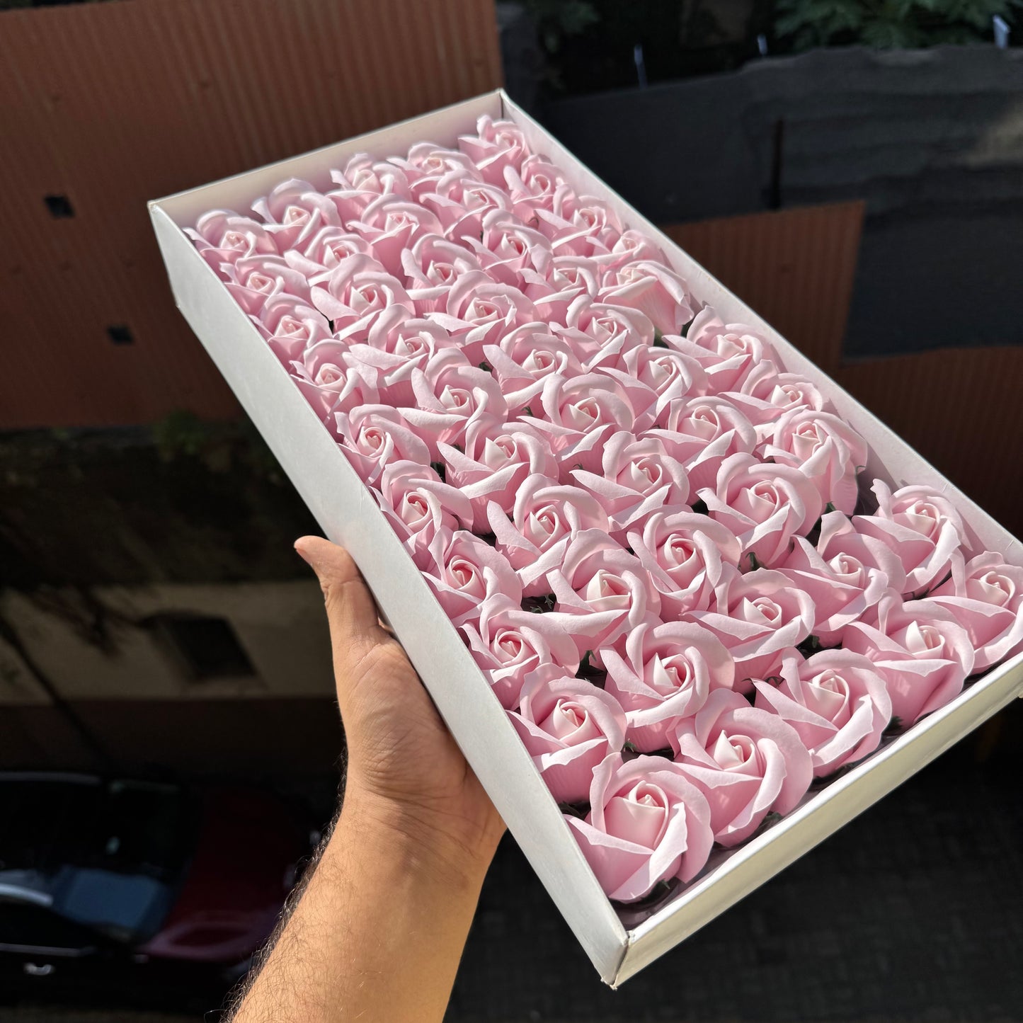 Scented Soap Roses Artificial Flower For Cake Decoration (50pc)