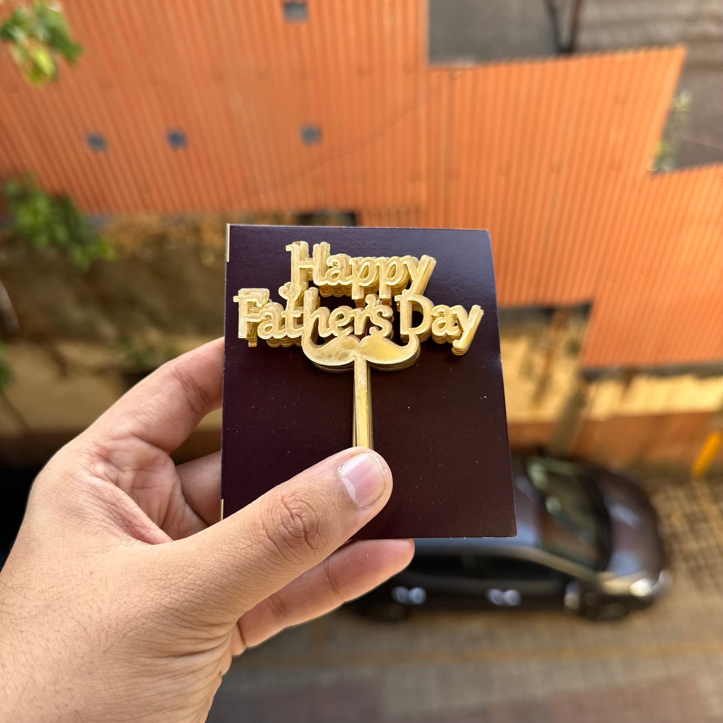 Father’s Day Acrylic Topper Golden (10pc)