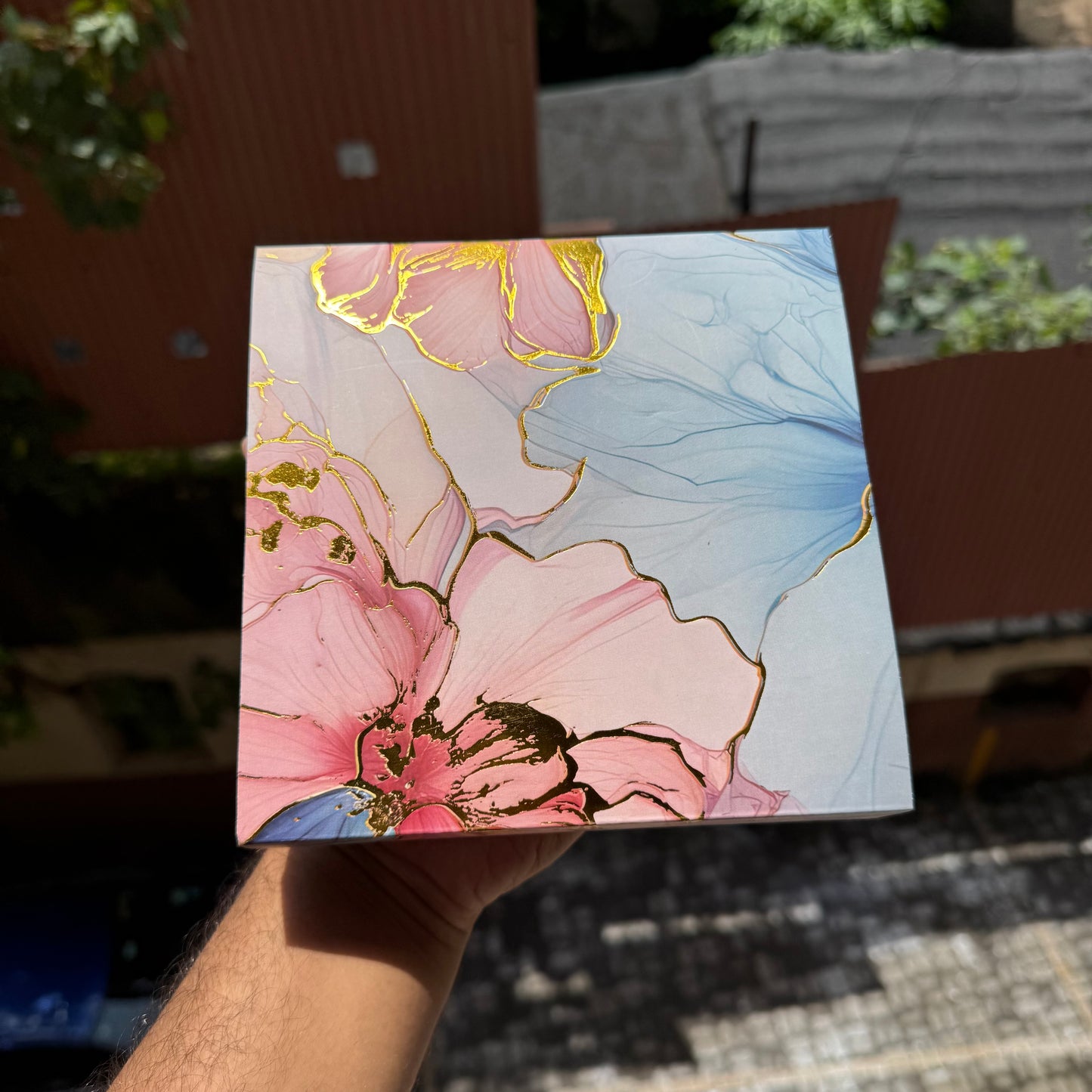 Floral 9 Cavity Box