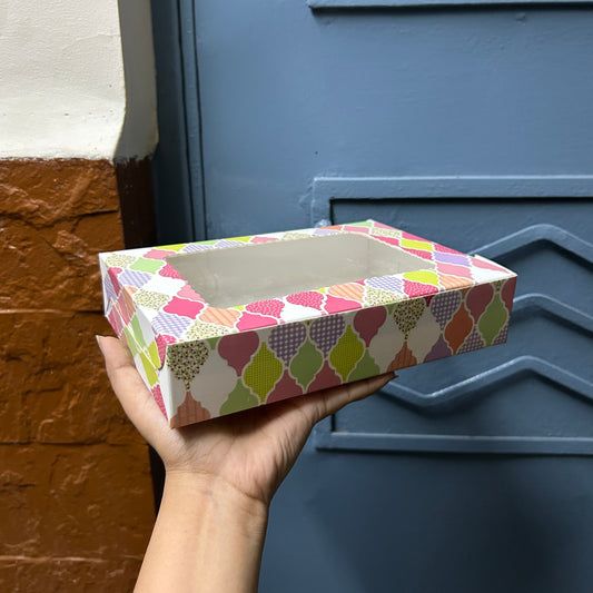 6 in 1 Brownie / Cookie Box Printed (10pcs)