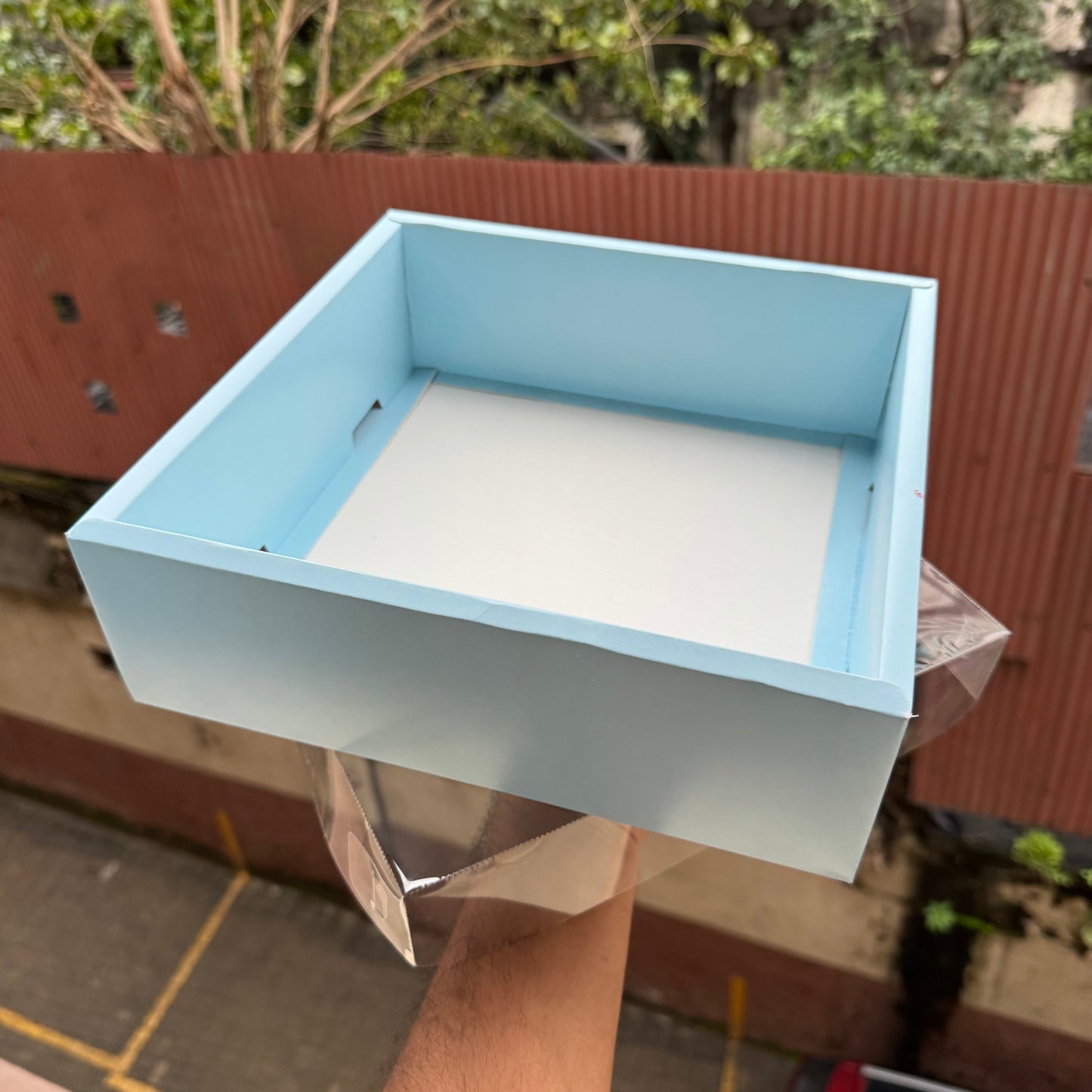 Blue Hamper Box With Lid #wow