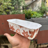 Christmas Printed Plum Ready To Bake Loaf Liner (10pc)