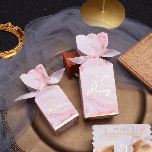 Pretty Standup Design Box For Chocolate / Candles / Jewellery (10pc) with ribbon