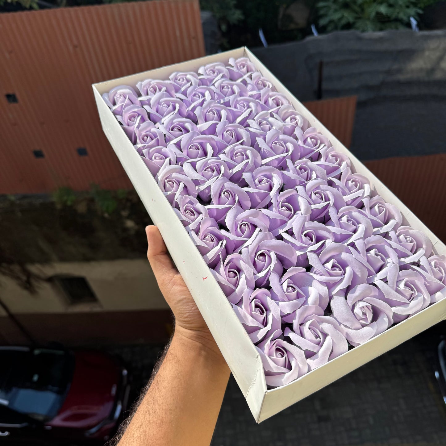 Scented Soap Roses Artificial Flower For Cake Decoration (50pc)