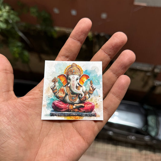 Ganpati Cards Small (10pc)