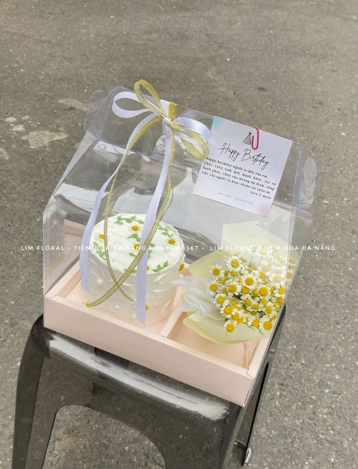 Pink Big Handle Hamper Box