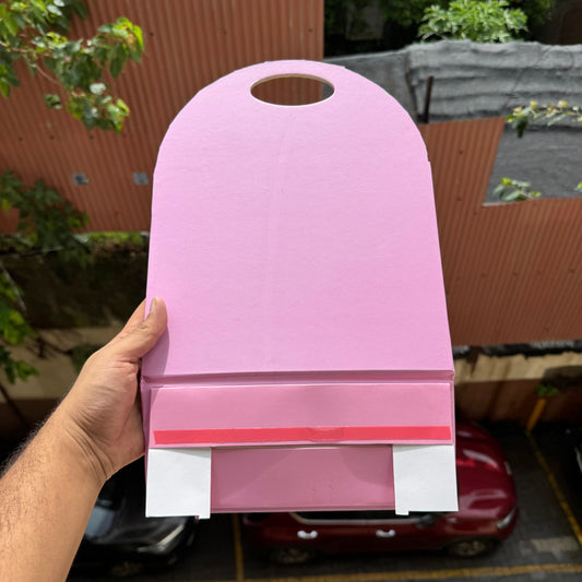 Collapsible Hamper Stand Pink