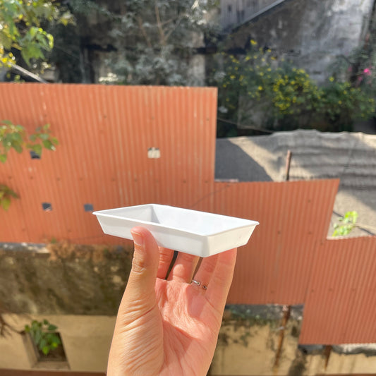 Rectangle Pastry Tray White (10pc)