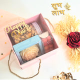 Hamper String Box With Transparent Lid 8x8x4 (10pcs)