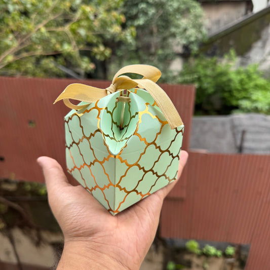 Pastel Potli Box 3x3x2.5inch with Ribbon (10pc)