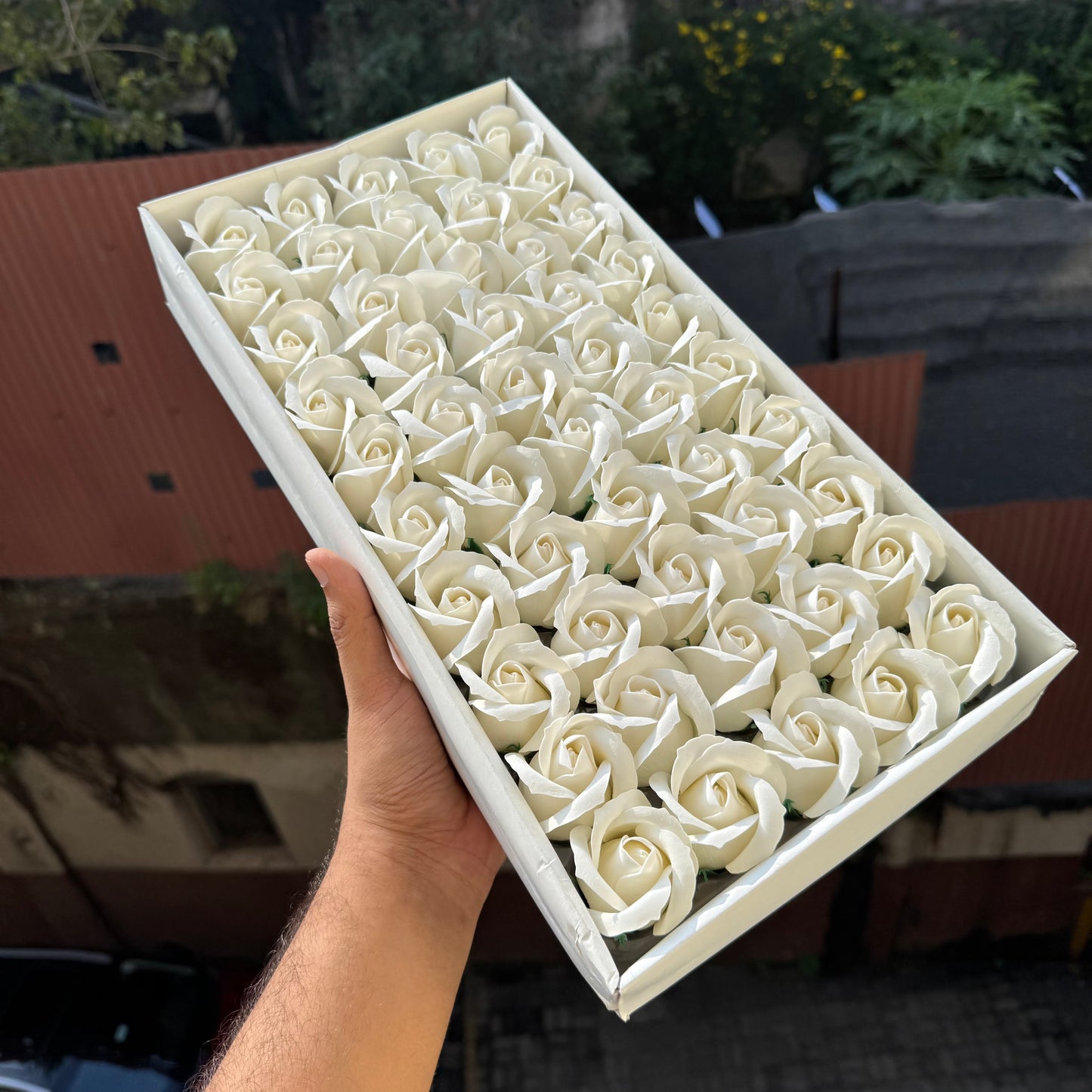 Scented Soap Roses Artificial Flower For Cake Decoration (50pc)