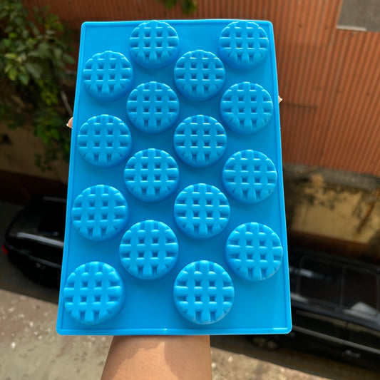 16 Cavity Round Mini Waffle Mould