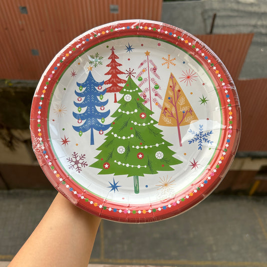 Christmas Disposable - Christmas Plates (10pc)