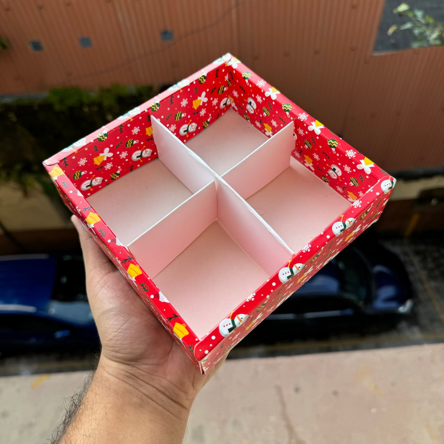 Christmas 4 Partition Box (10pc)