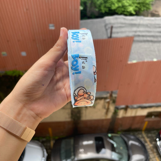 Printed Its A boy Ribbon Roll