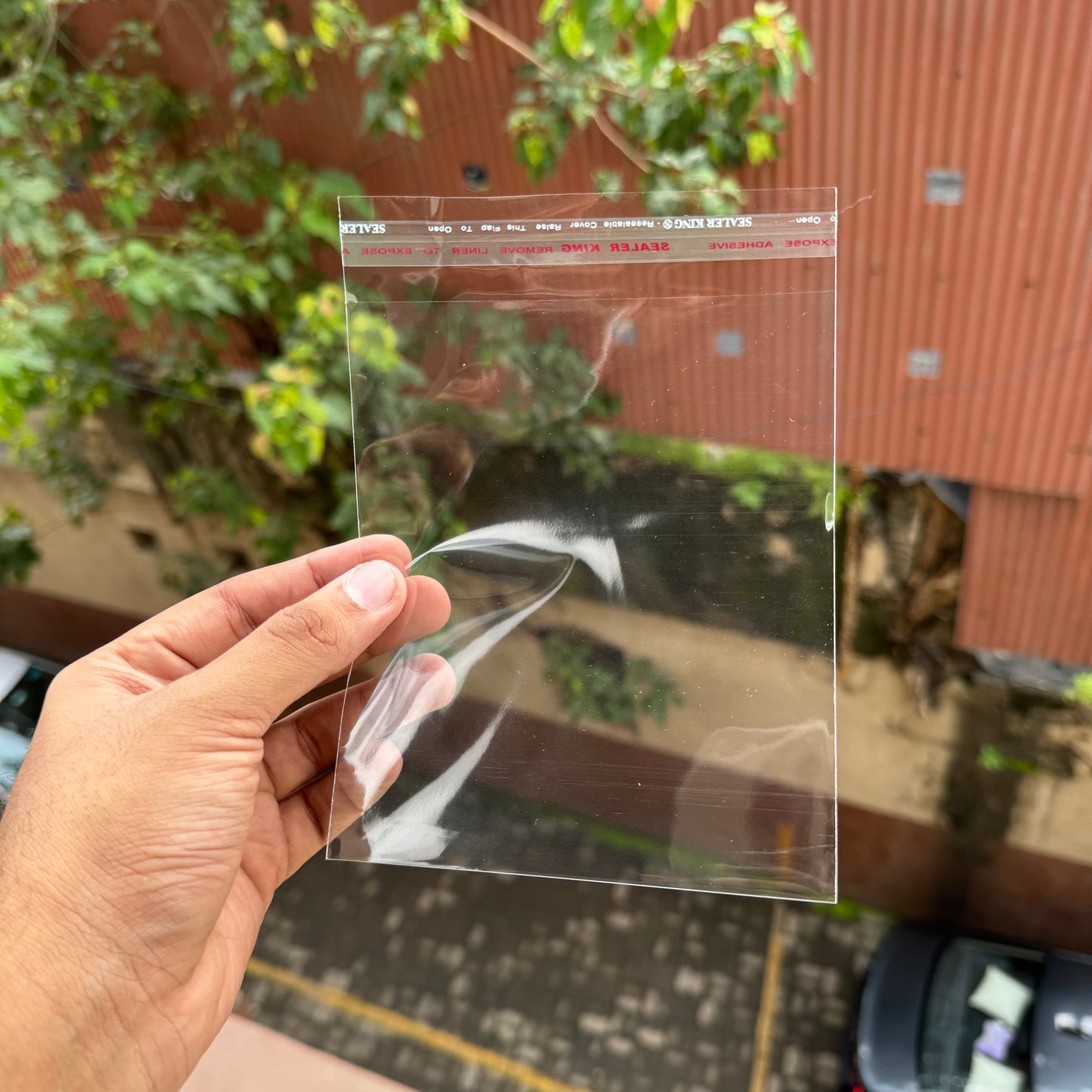 Transparent Cookie / Chocolate Bar Bags With Peel & Seal (100pcs) 5x7inch
