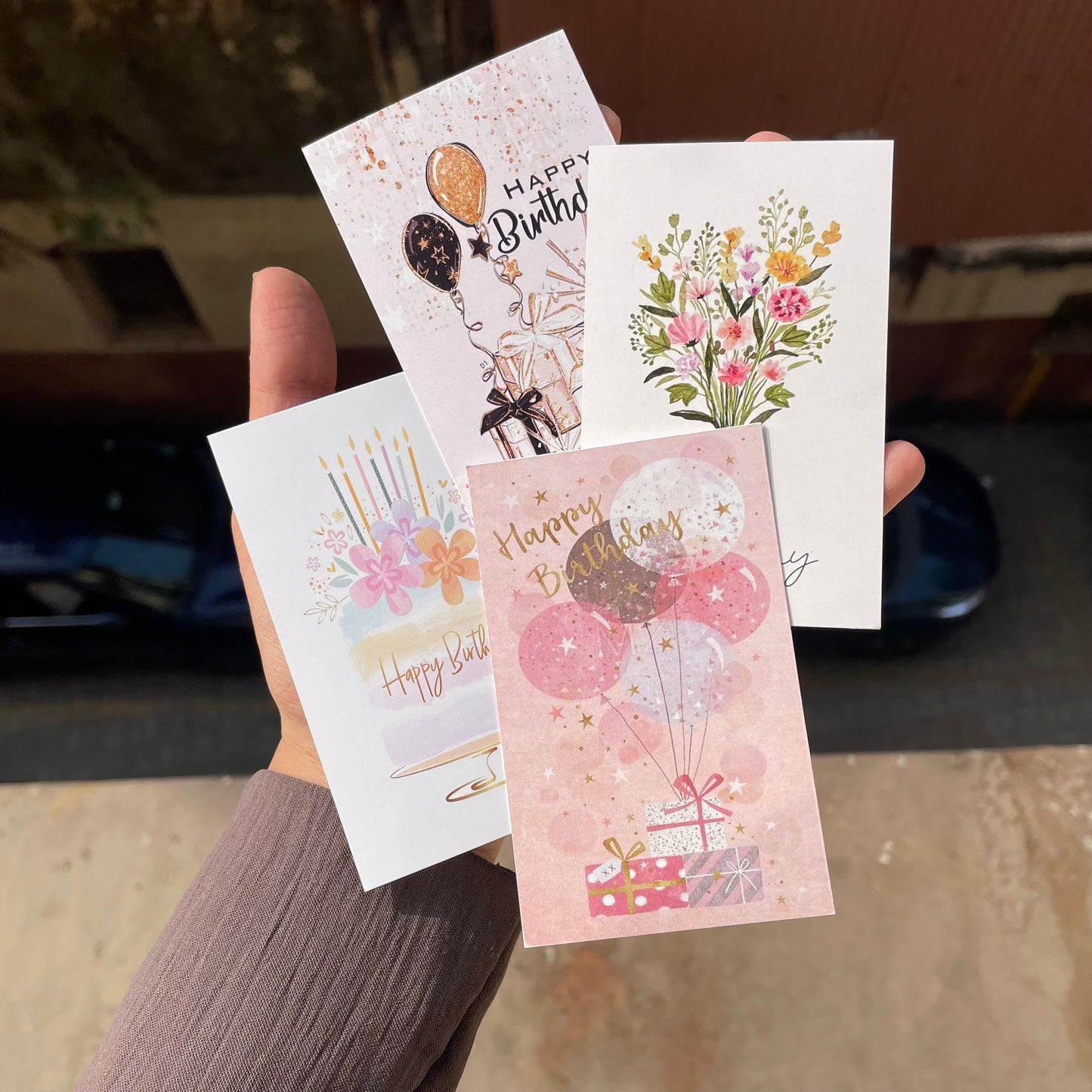 Happy Birthday Cards 9 pc Set