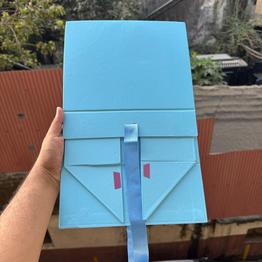 Collapsible Ribbon Trunk Hamper Box