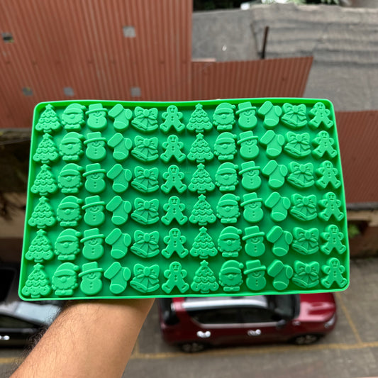 Christmas Silicon Mould For Chocolates / Jelly / Soap / Candles and more