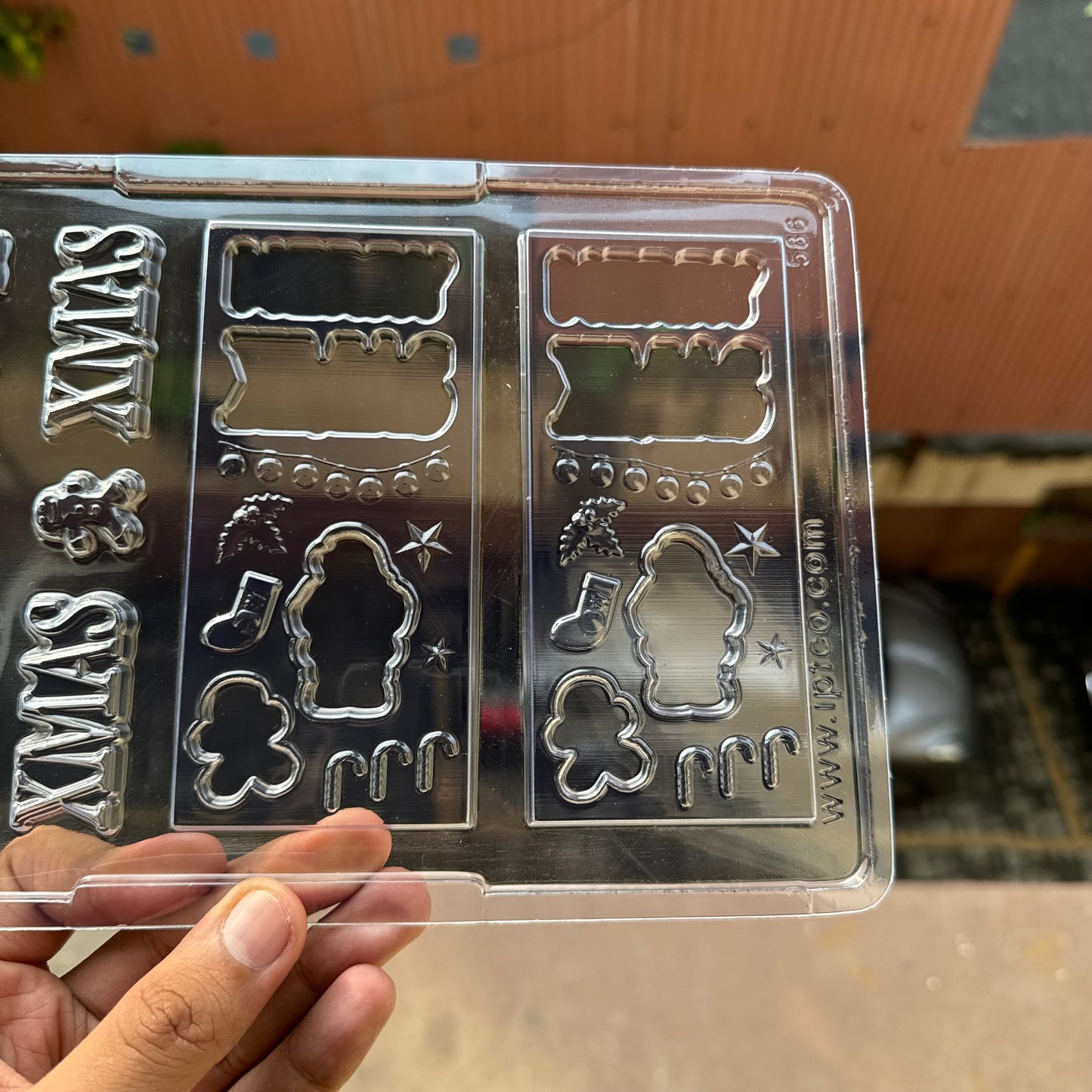 Merry Christmas PVC Cacao Bar Mould