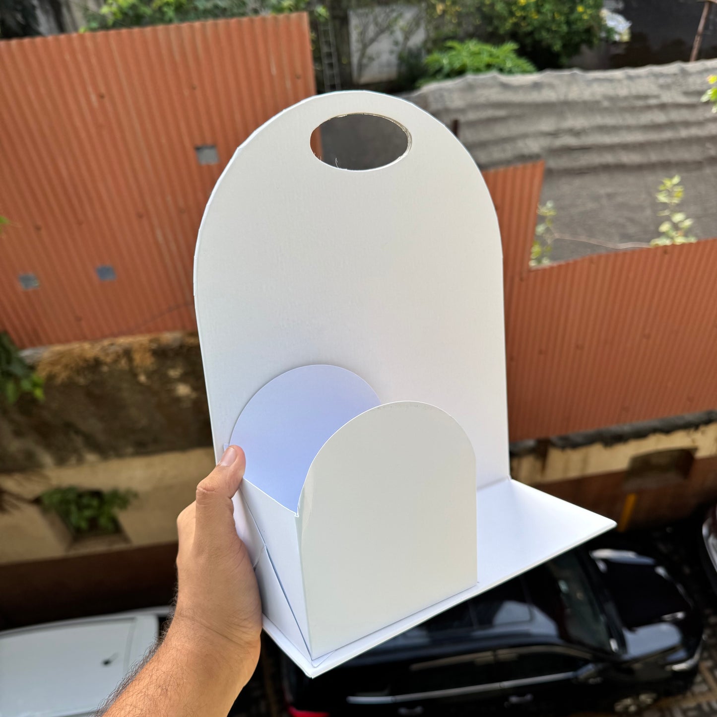 Collapsible Arch Stand White