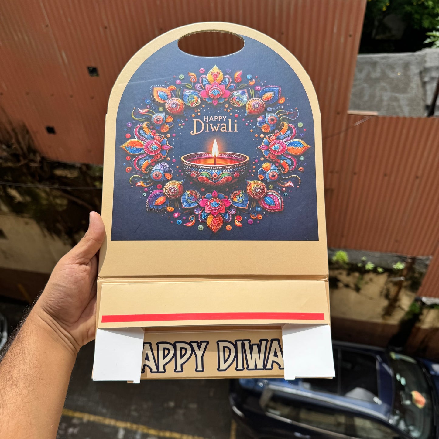 Collapsible Diwali Hamper Stand