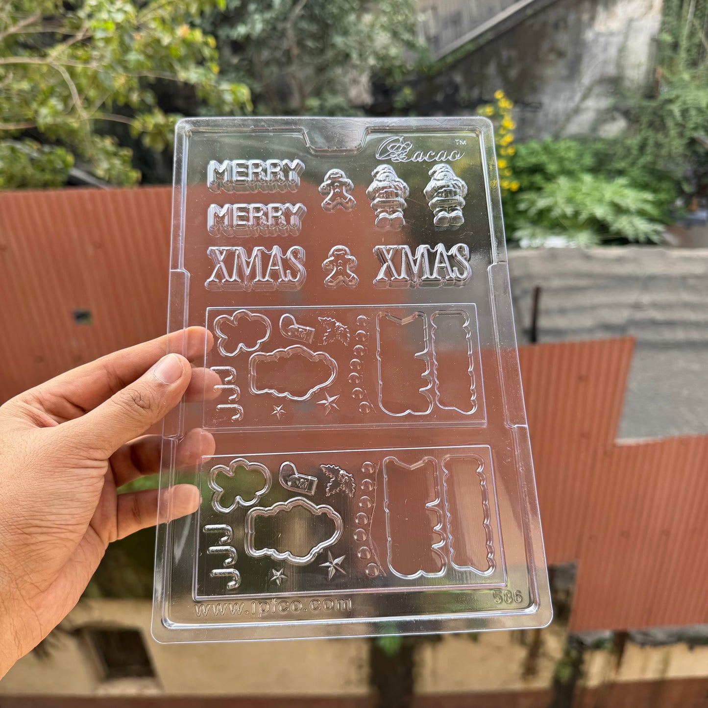 Xmas Bar Pvc Cacao Chocolate Mould