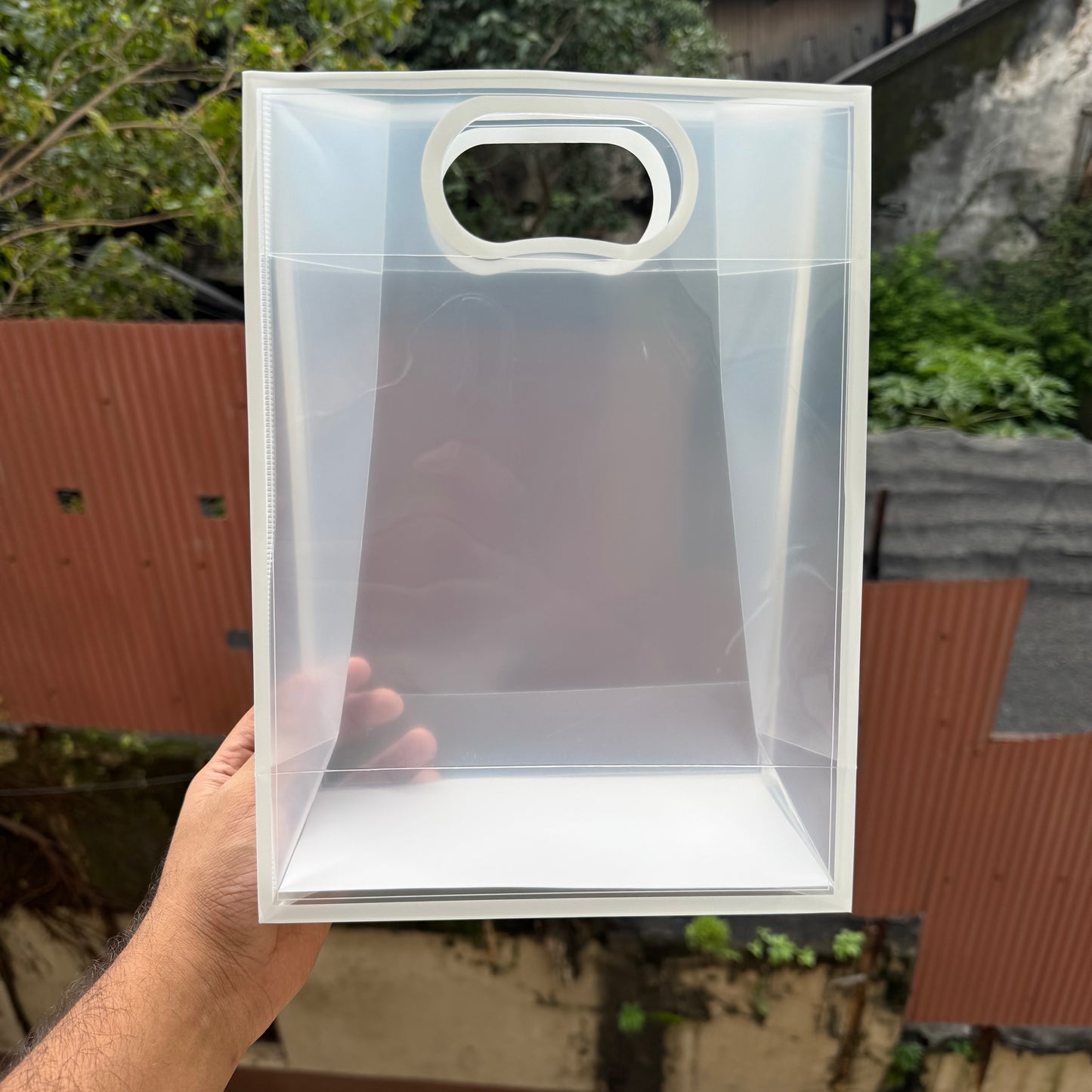 Frosted D Cut Bag Big (10pc)