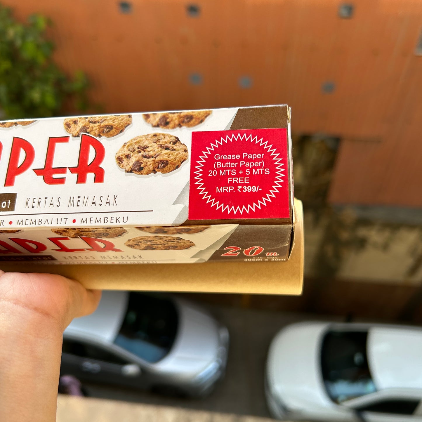 Brown Parchment Baking Paper 20mtrs