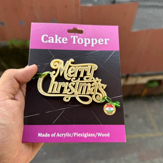 Christmas Acrylic Charms With Self Adhesive Peel & Stick For Hampers & Boxes (5pc)