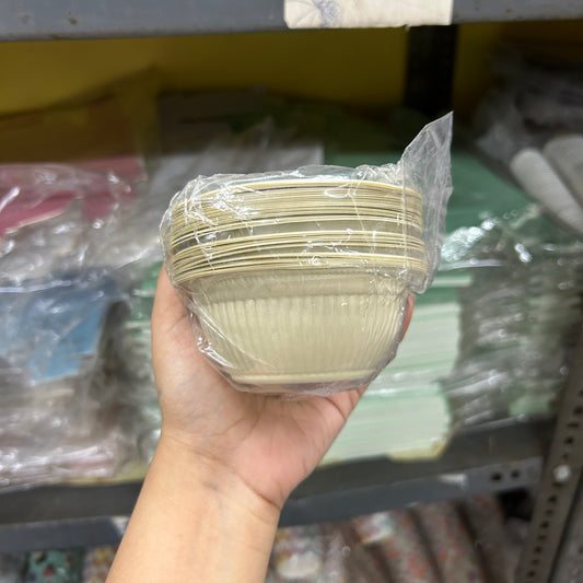 Ganpati Gathering Essentials - 150ml Disposable Bowl For Prasad / Food & more (50pcs)