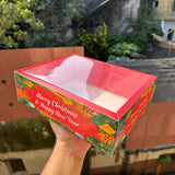 Christmas Hamper Box With Transparent Lid