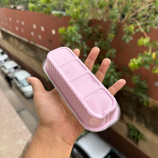 Rectangle Foil Container Pink (10pc)
