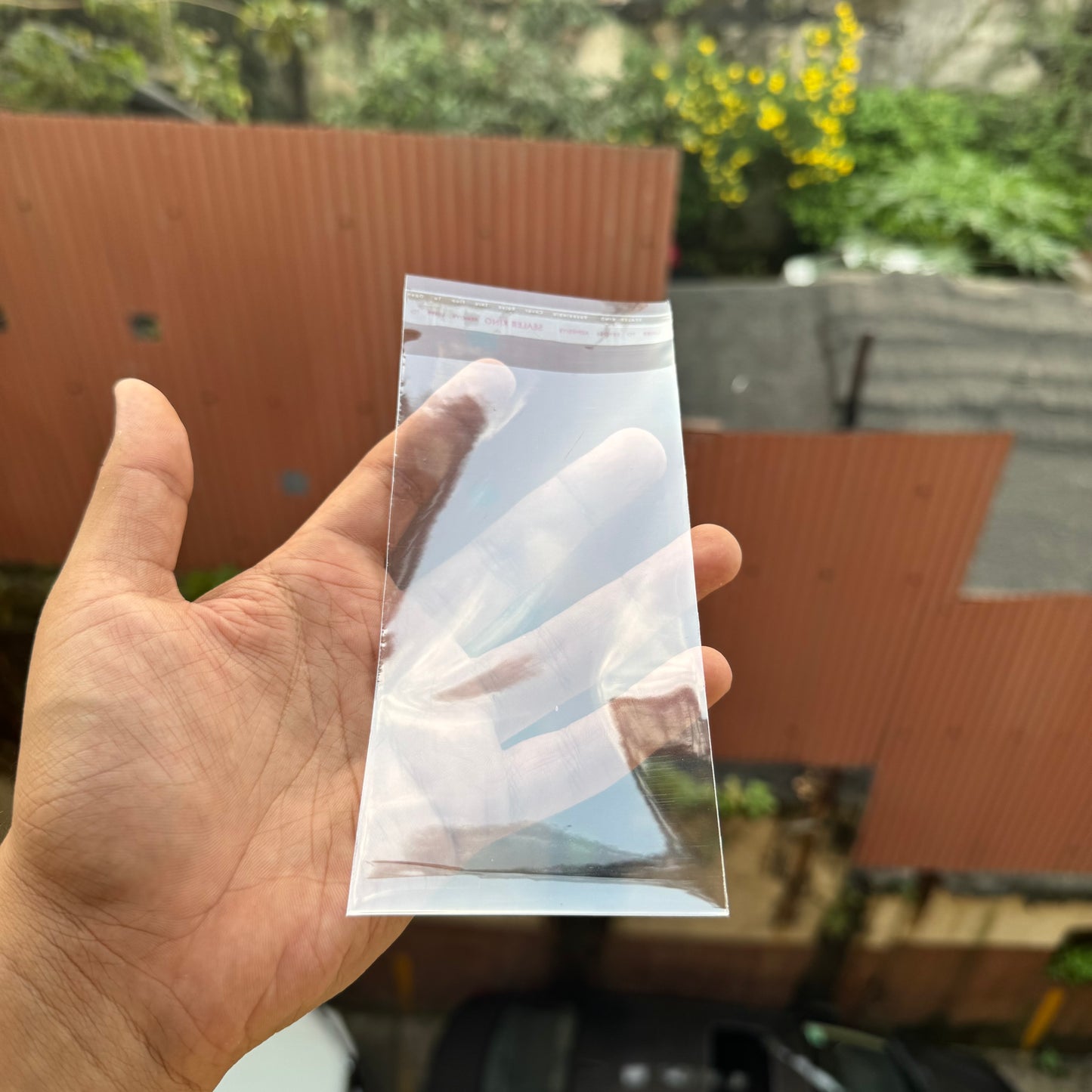 Transparent Cookie / Chocolate Bar Bags With Peel & Seal (100pcs) 3x6inch