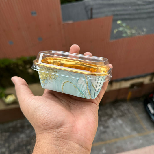 Mini Metallic Loaf Liner With Lid - Bake And Serve (10pc)