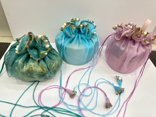 Organza Ribbon Potli - 1pc Any