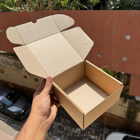 Square Floral Corrugated Box (10pc)