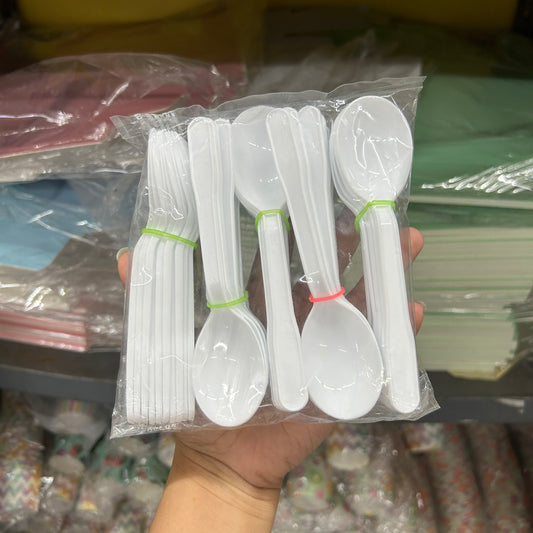 Ganpati Gathering Essentials - Disposable Spoon (50pc)